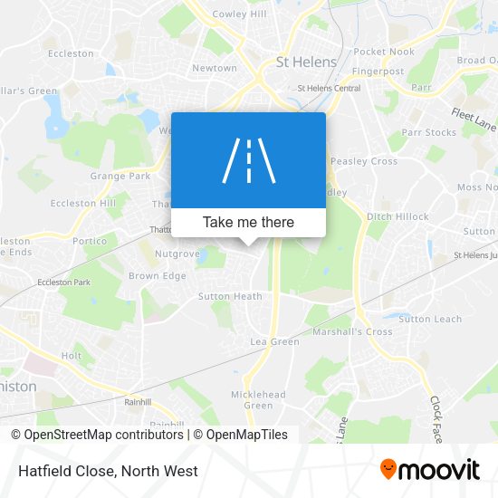 Hatfield Close map