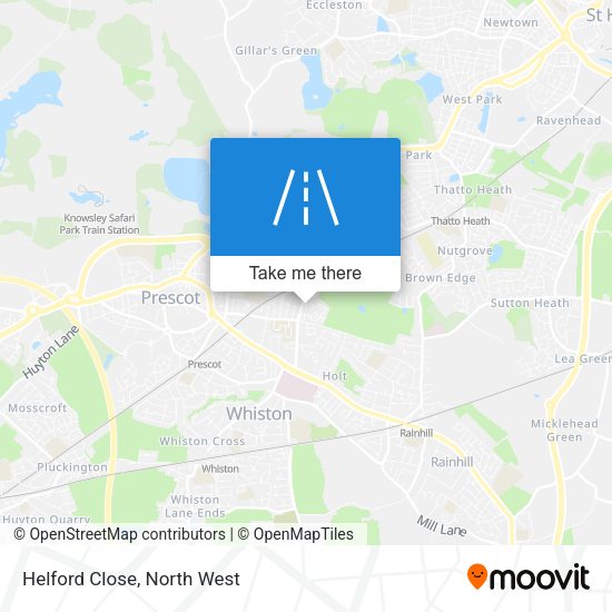 Helford Close map