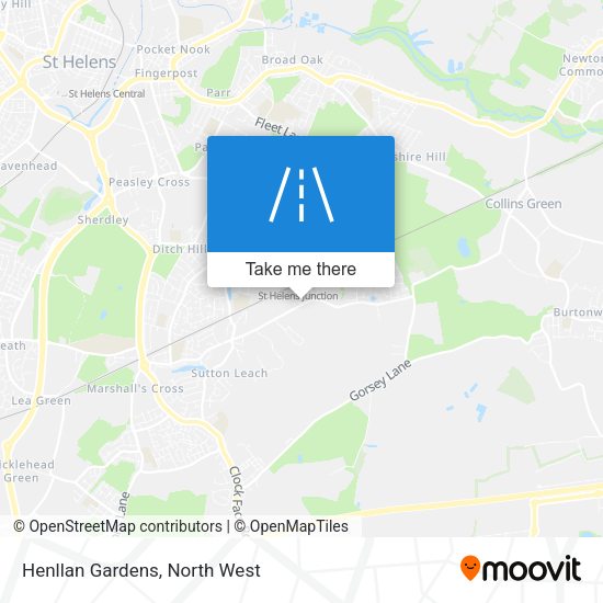 Henllan Gardens map