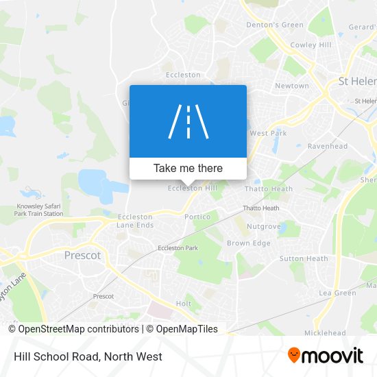 Hill School Road map