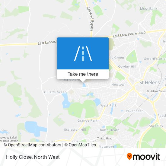 Holly Close map