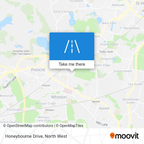 Honeybourne Drive map