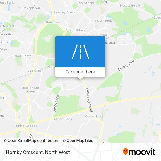 Hornby Crescent map