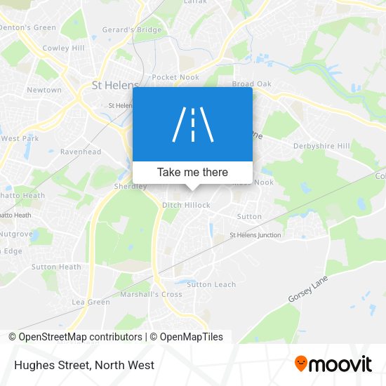 Hughes Street map