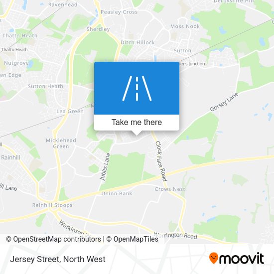 Jersey Street map
