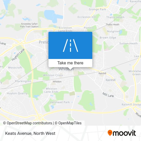Keats Avenue map