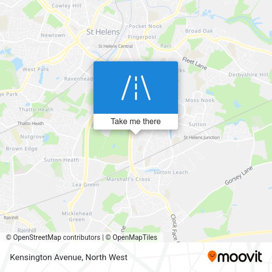 Kensington Avenue map