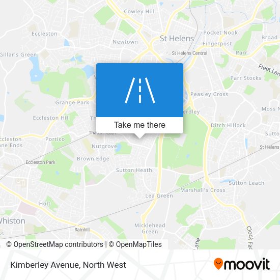 Kimberley Avenue map