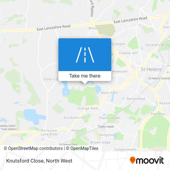 Knutsford Close map