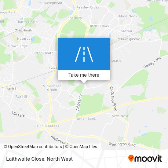 Laithwaite Close map