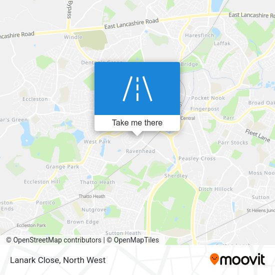 Lanark Close map