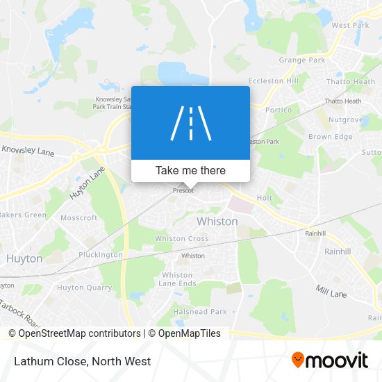 Lathum Close map
