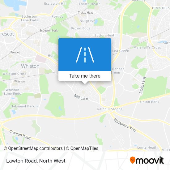 Lawton Road map