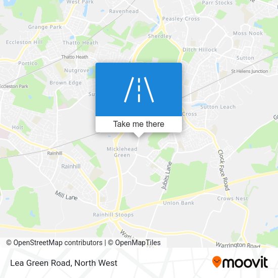 Lea Green Road map