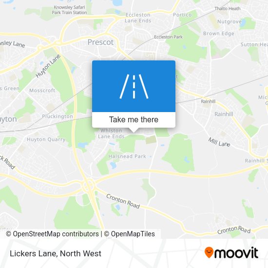 Lickers Lane map