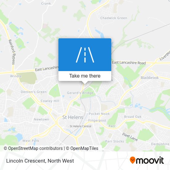 Lincoln Crescent map