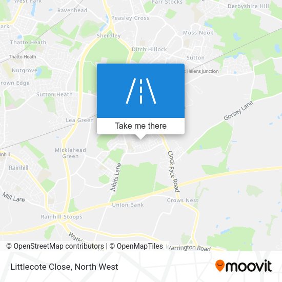 Littlecote Close map