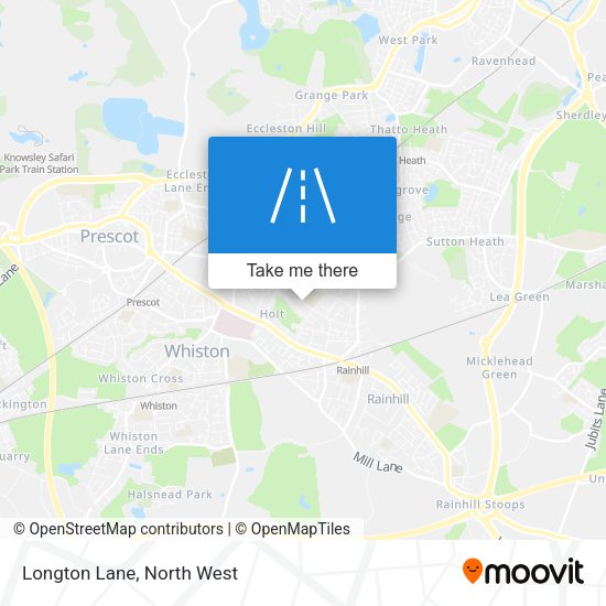 Longton Lane map