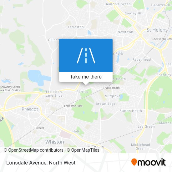 Lonsdale Avenue map