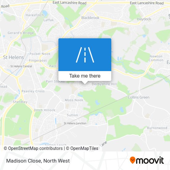 Madison Close map