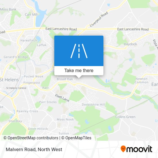 Malvern Road map