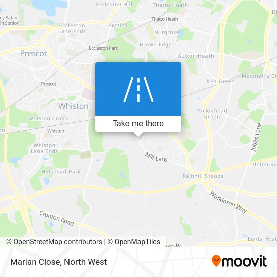 Marian Close map
