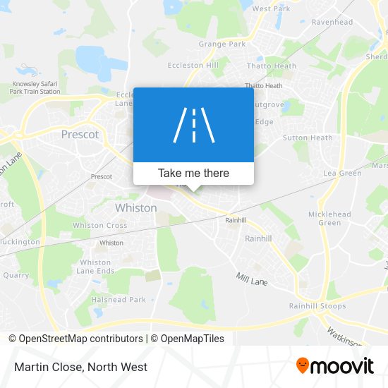 Martin Close map