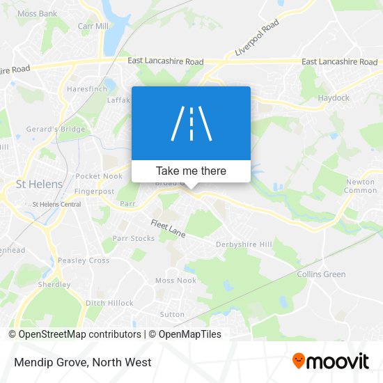 Mendip Grove map