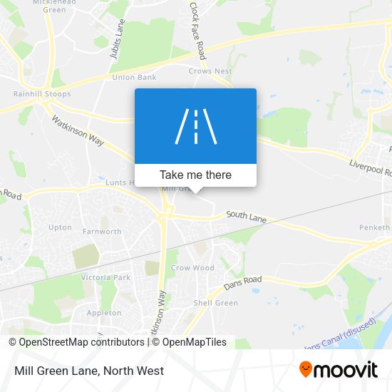 Mill Green Lane map