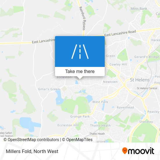 Millers Fold map