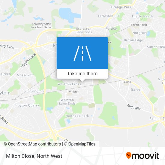 Milton Close map