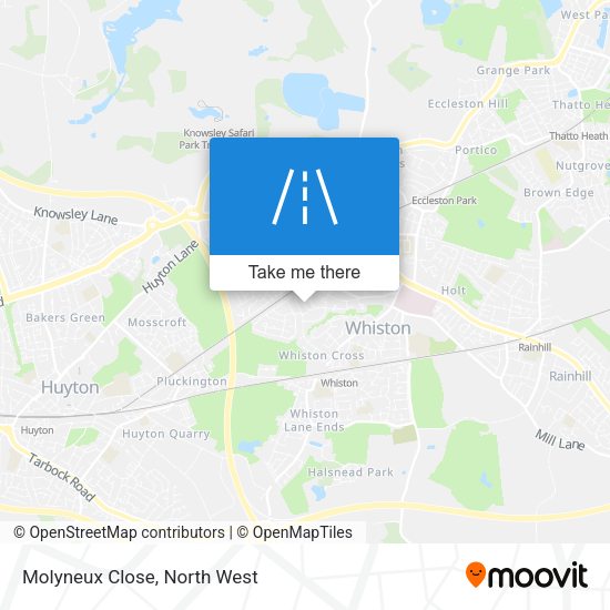 Molyneux Close map