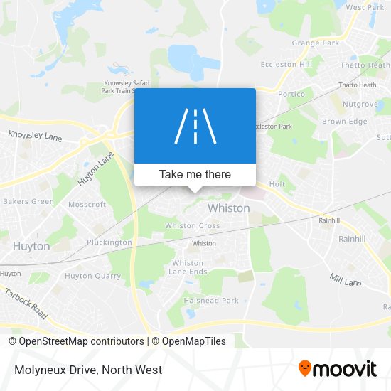 Molyneux Drive map