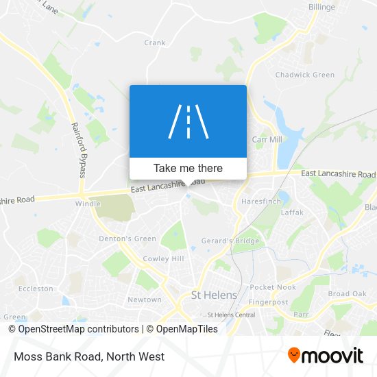 Moss Bank Road map
