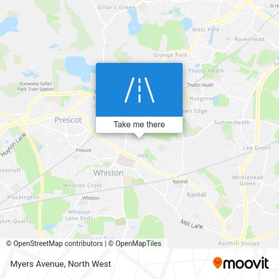 Myers Avenue map