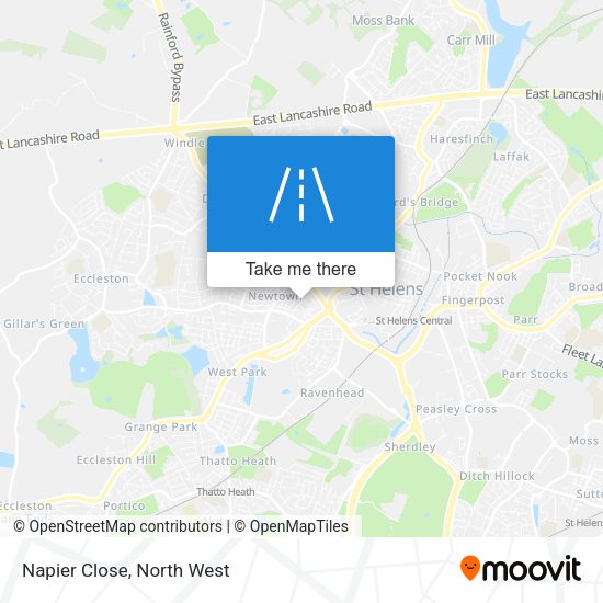 Napier Close map
