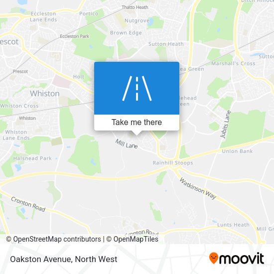 Oakston Avenue map