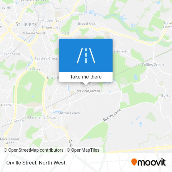 Orville Street map