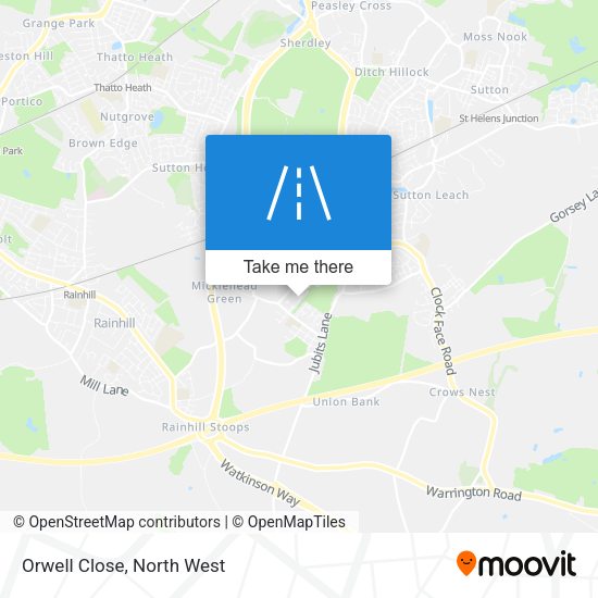 Orwell Close map