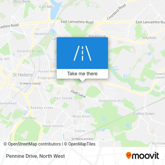 Pennine Drive map