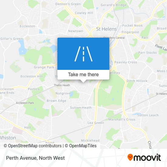 Perth Avenue map