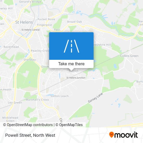 Powell Street map