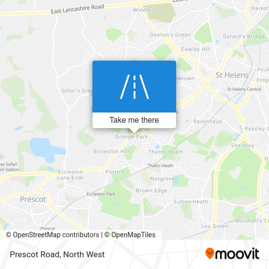 Prescot Road map