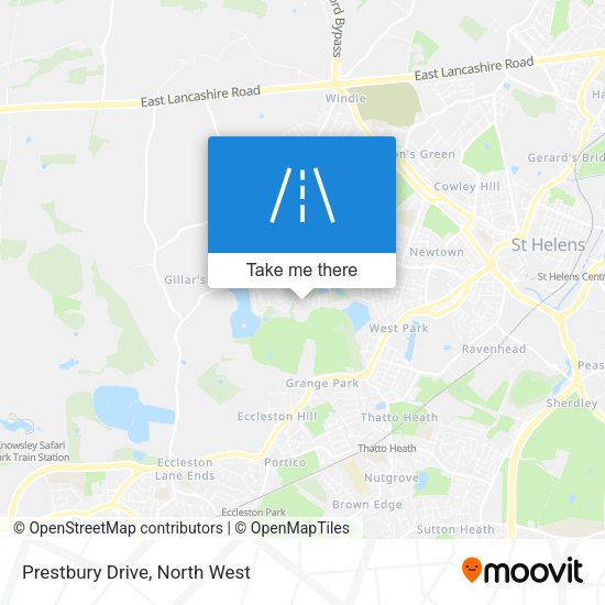 Prestbury Drive map