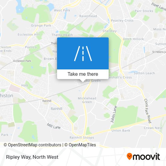 Ripley Way map