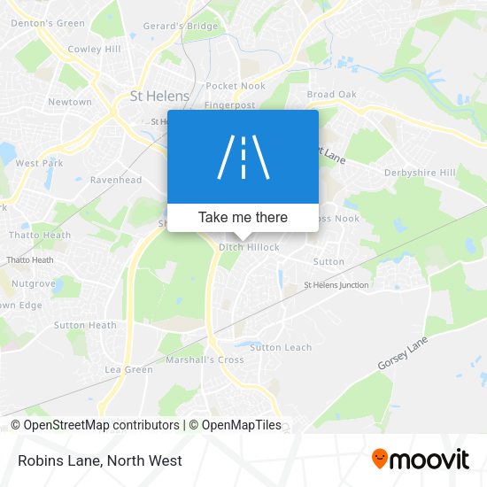 Robins Lane map