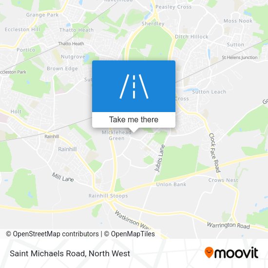 Saint Michaels Road map