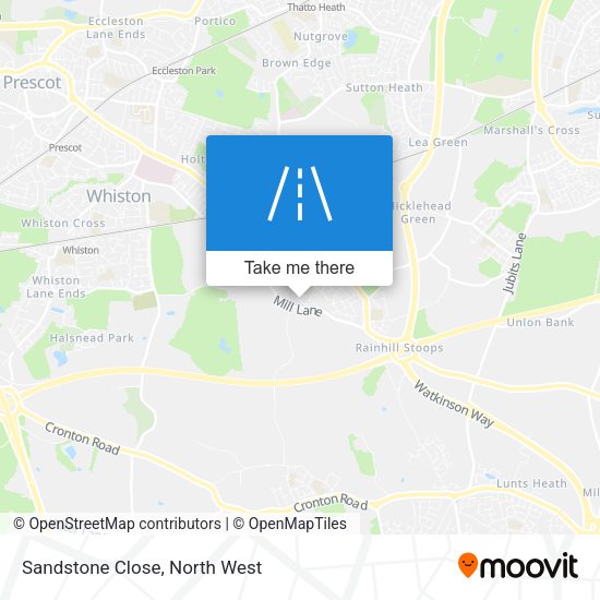 Sandstone Close map