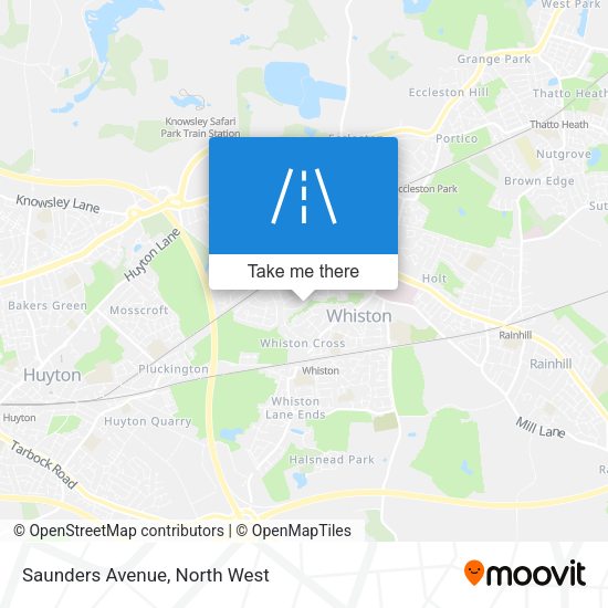 Saunders Avenue map
