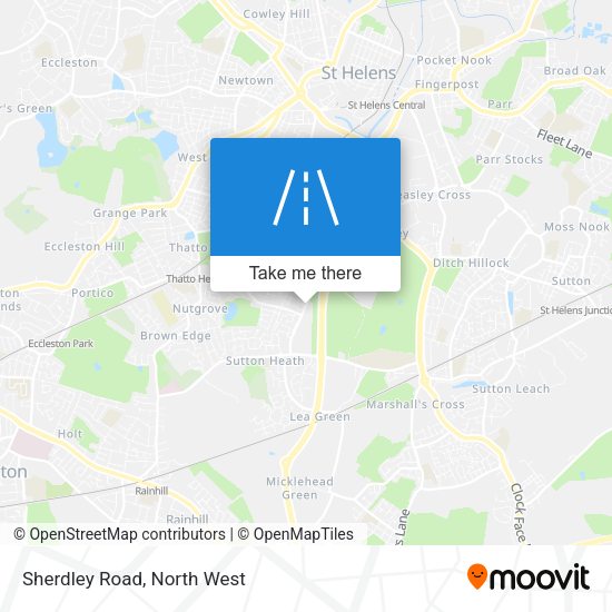 Sherdley Road map